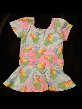 Raising Wilds Mickey Snowcone Peplum Top